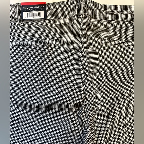 Hilary Radley Mid Rise Pull on Pants Houndstooth size M inseam 29” NWT - Picture 5 of 6